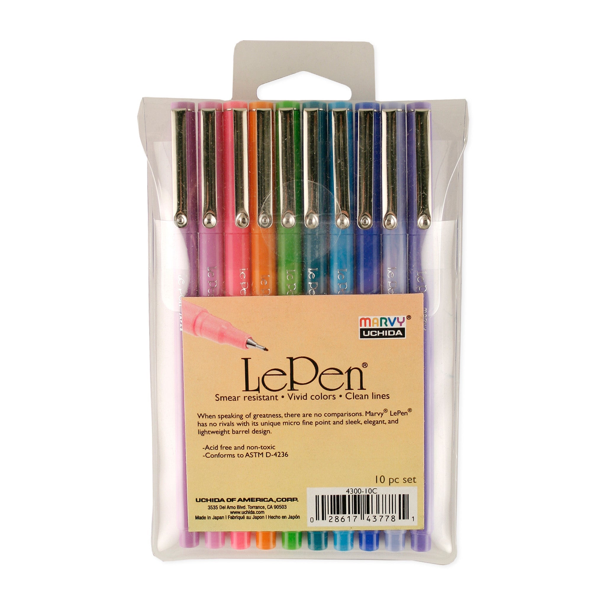 Uchida 6 Piece Le Neon Pen, Set