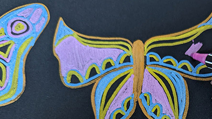 Stabilo 68 Cut Out Butterflies Tutorial