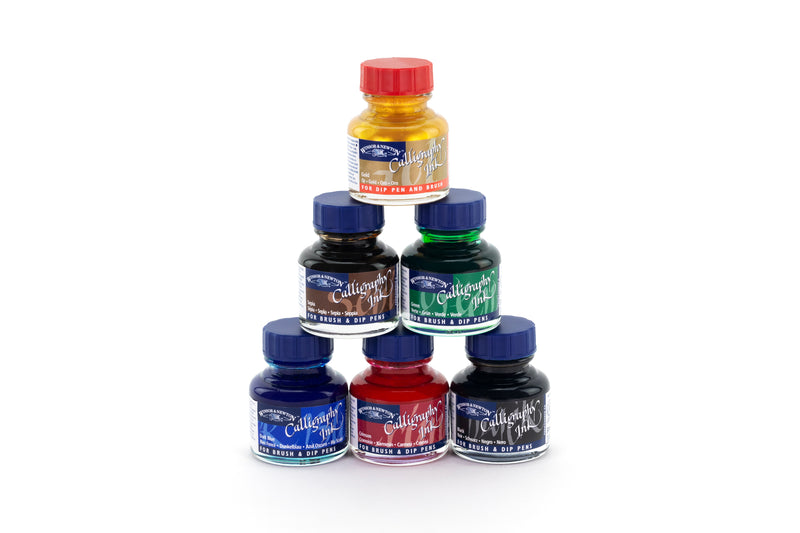 Winsor & Newton Calligraphy Ink Set - 6 x 30ml