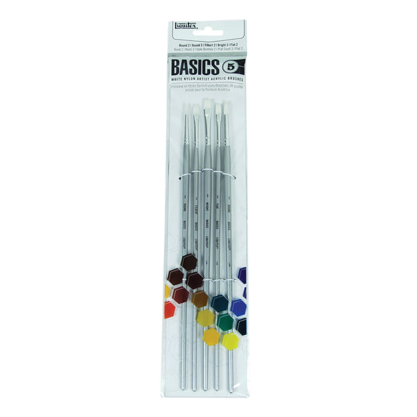 Liquitex Basics Brush Set Long Handle 5PK