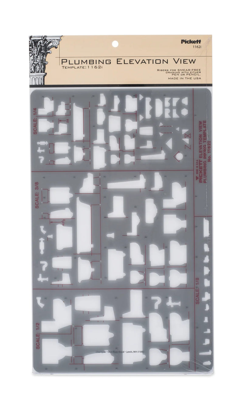 Chartpak-Pickett 1162I Plumbing Elevation View Template