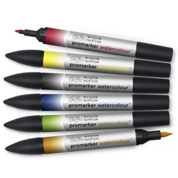 Winsor & Newton Promarker Watercolor 6 Basic Tones Set