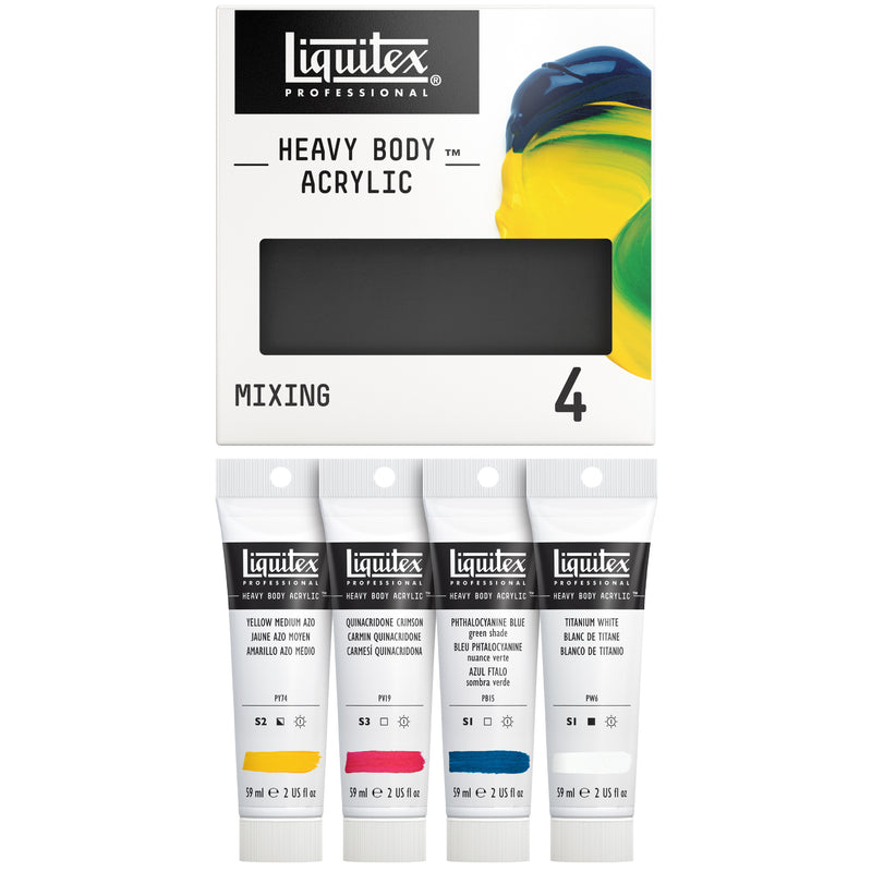 Liquitex Heavy Body Acrylic Set - Mixing 4pc Set