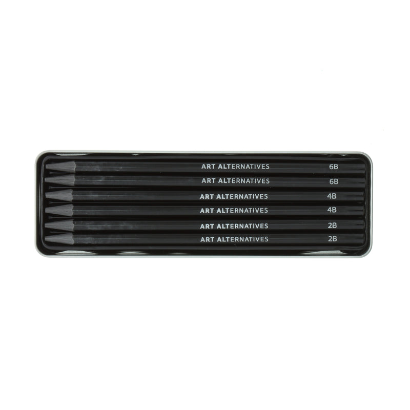 Art Alternatives Woodless Graphite Pencil Art Tin Set