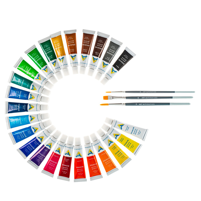 Art Alternatives Economy Gouache 24-Color Set