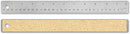 Alumicolor Stainless Steel Cork Backed Rulers