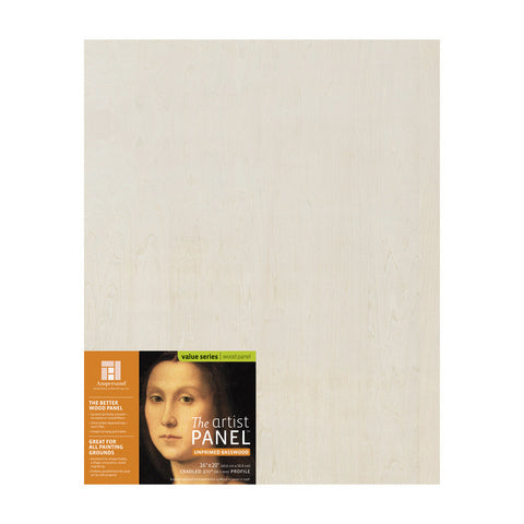 Artist Panel Unprimed Basswood - 1.5“ Cradled