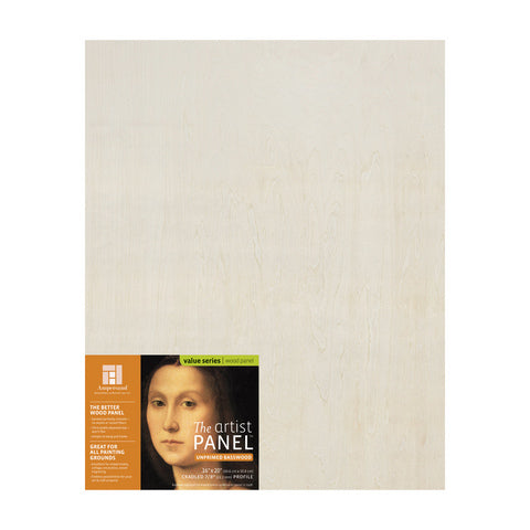 Artist Panel Unprimed Basswood - 7/8“ Cradled