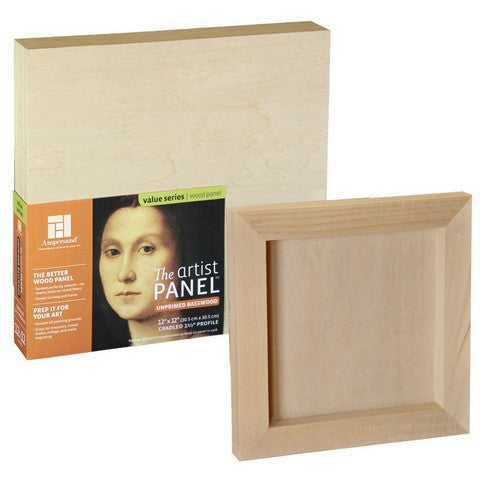 Artist Panel Unprimed Basswood - 7/8“ Cradled