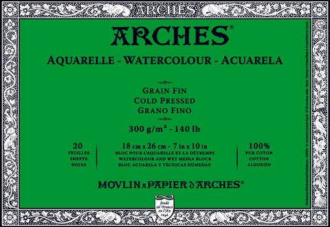 Arches Watercolor Blocks - Cold Pressed 140lb