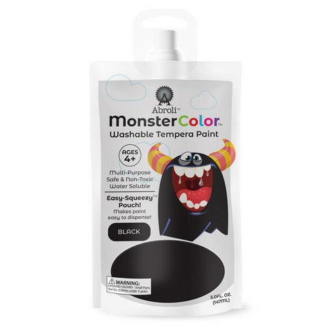 Monster Color Washable Tempera Paints- 5oz Pouches