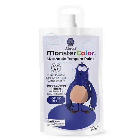 Monster Color Washable Tempera Paints- 5oz Pouches