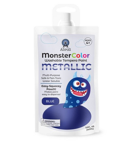 Monster Color Washable Tempera Paints- 5oz Pouches