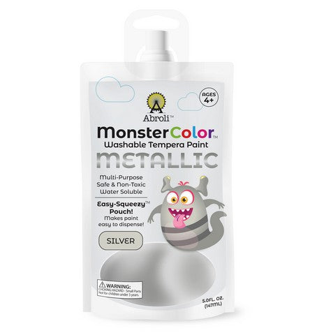 Monster Color Washable Tempera Paints- 5oz Pouches