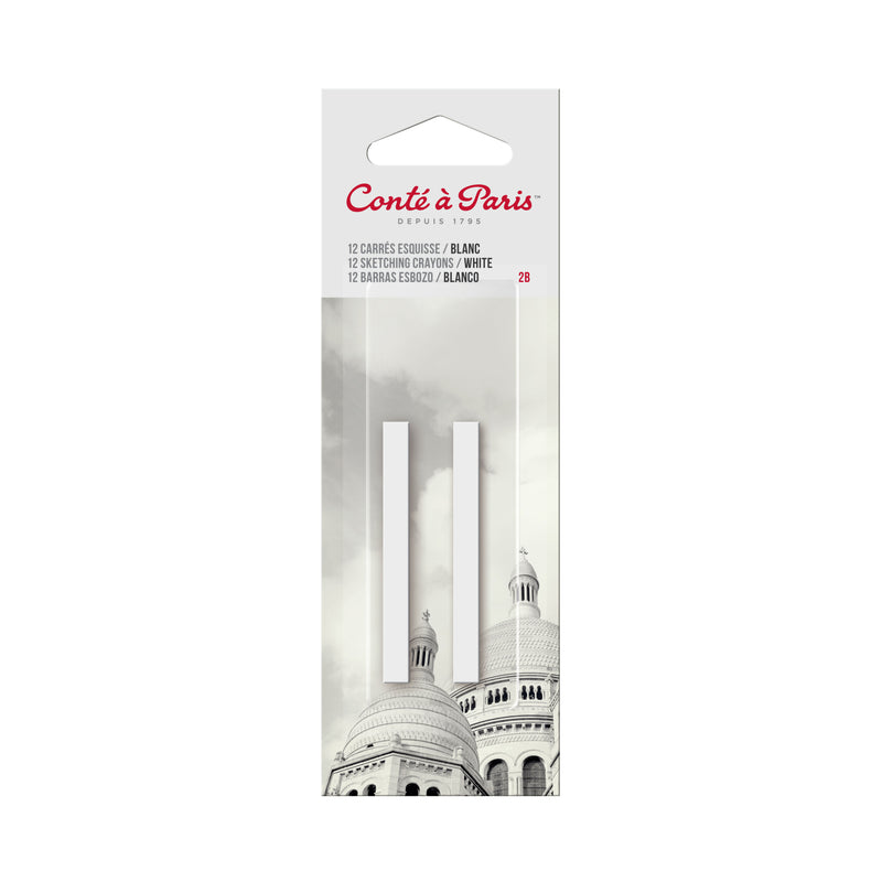 Conte Sticks White 2B - 2 Pack