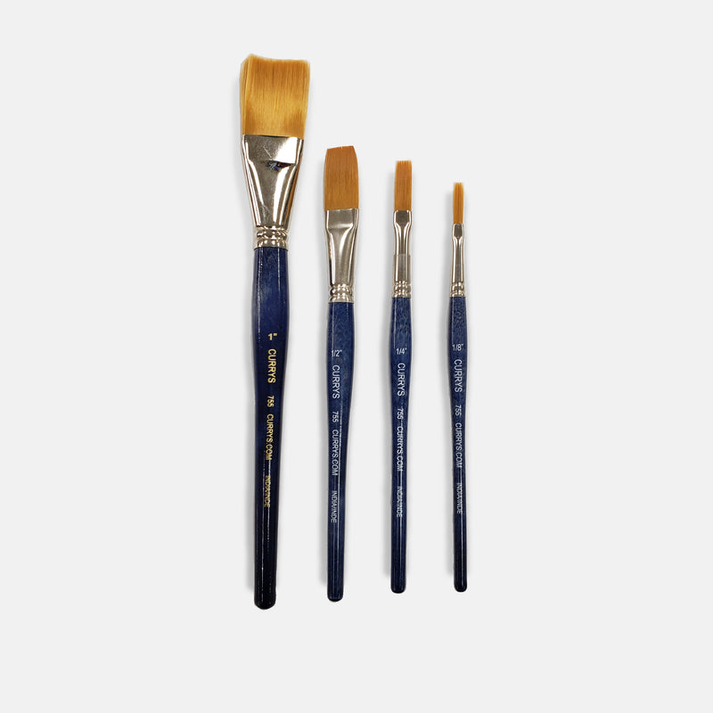 Curry's Series 755 Synthetic Flat Wash Brushes