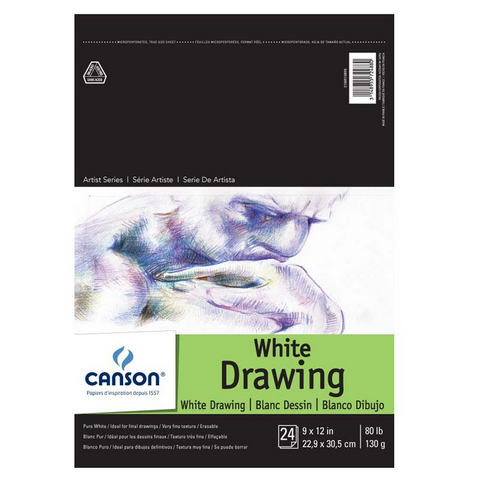 Canson 1557 Pure White Drawing Pads