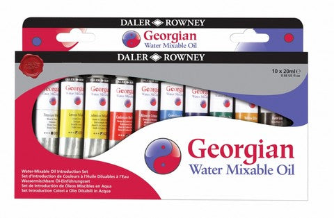 Georgian Water Mixable Oil Color Introduction Set - 10 x 20ml