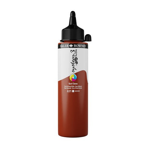 Daler-Rowney System3 Fluid Acrylics - 250ml