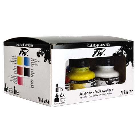 FW Acrylic Ink Primary Set- 6x29.5ml