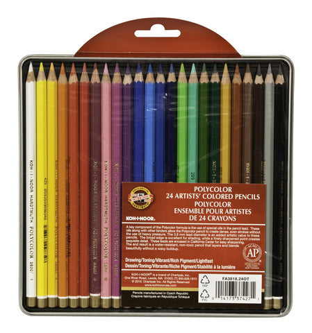 Koh-I-Noor Polycolor Colored Pencil Set of 24
