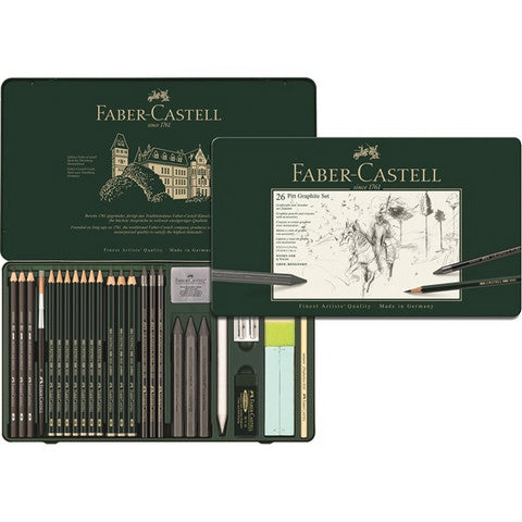 Faber-Castell PITT Graphite Tin Set - 26 pieces
