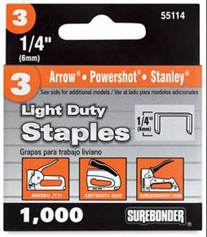 Light Duty No 3 Staple 1/4"