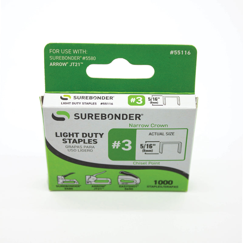 Surebonder Light-Duty Staples - Box of 1000