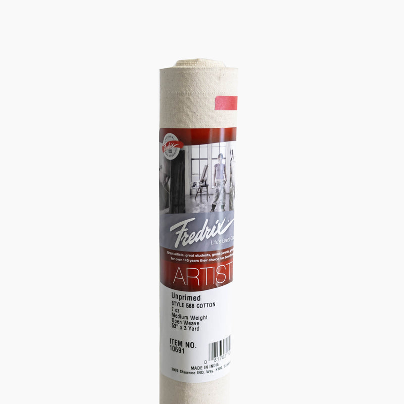 Artist Series 568 Raw Cotton 7 oz. Unprimed Canvas Rolls