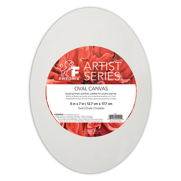 Fredrix Artist Series Oval Primed Cotton Canvas