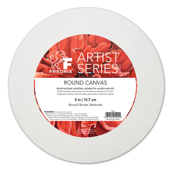 Fredrix Artist Series Round Primed Cotton Canvas