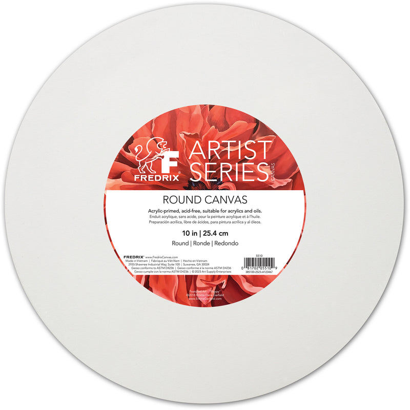 Fredrix Artist Series Round Primed Cotton Canvas