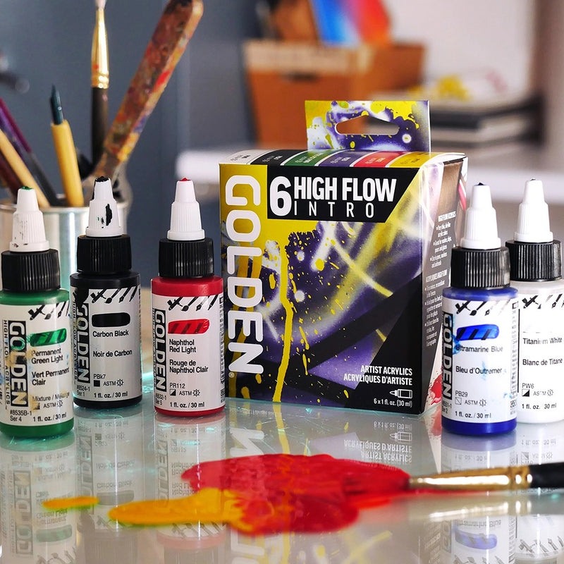Golden High Flow Acrylic Intro 6x30ml Set