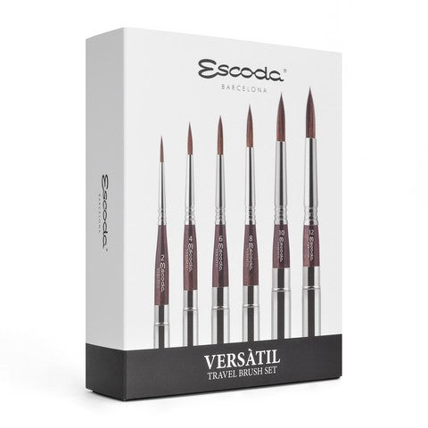 Escoda Versatil watercolor travel brush 6- piece set