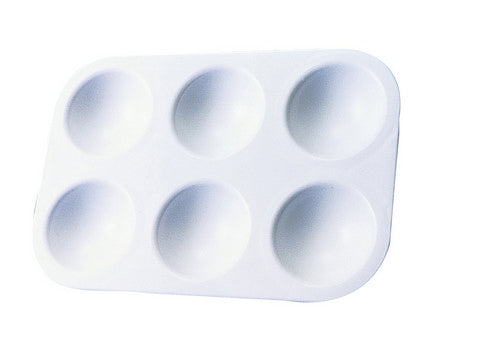 Plastic Palette Tray 6 Well Rectangular