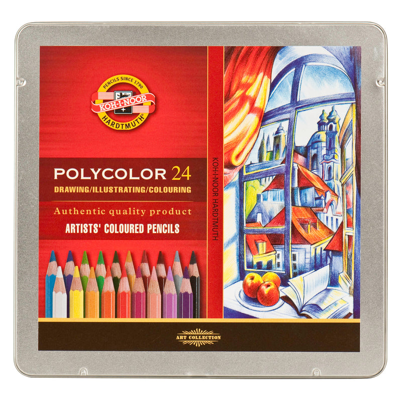 Koh-I-Noor Polycolor Coloured Pencil Set of 24