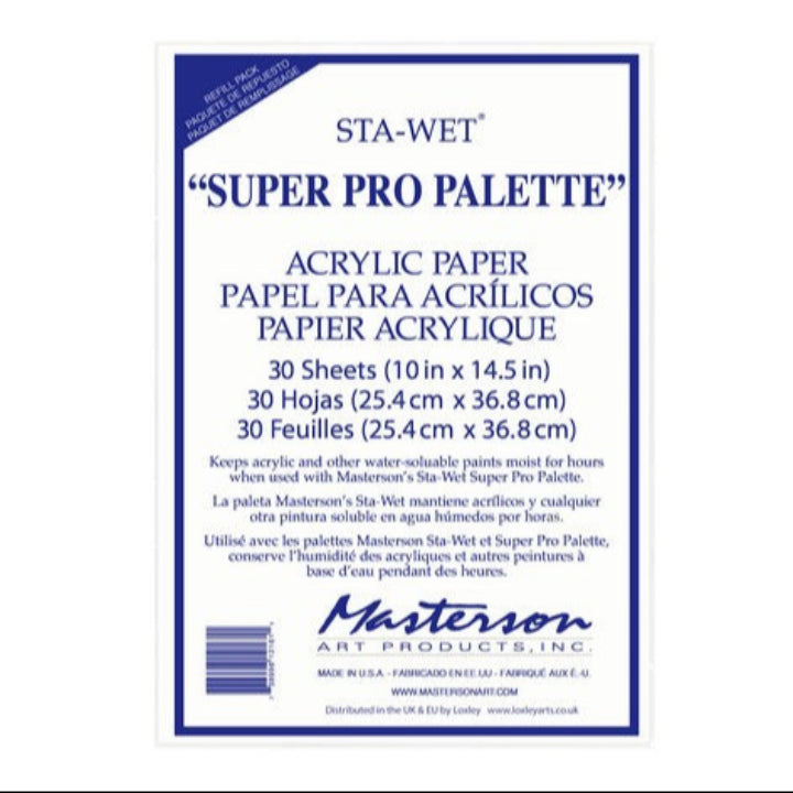 Masterson's Sta-Wet Palette Paper Refills