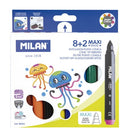 Milan Kids Maxi Tip Magic Water-Based Markers- 10 Set