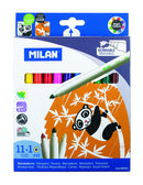 Milan Kids Erasable Marker Cone Tipped- 12 Piece Set