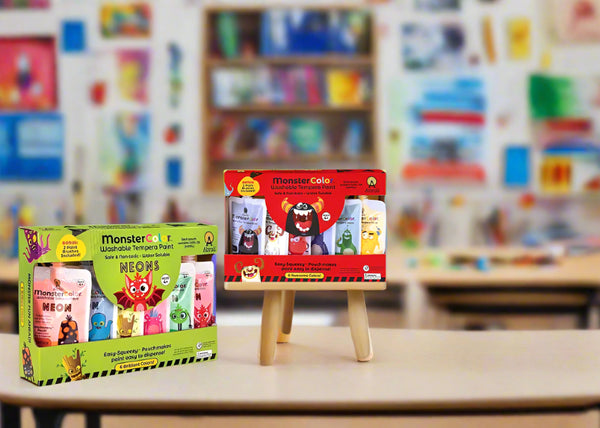 Monster Color Washable Tempera Paint Sets
