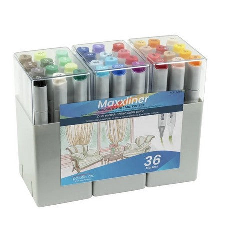 Maxxliner Double Ended Alcohol Art Marker Sets