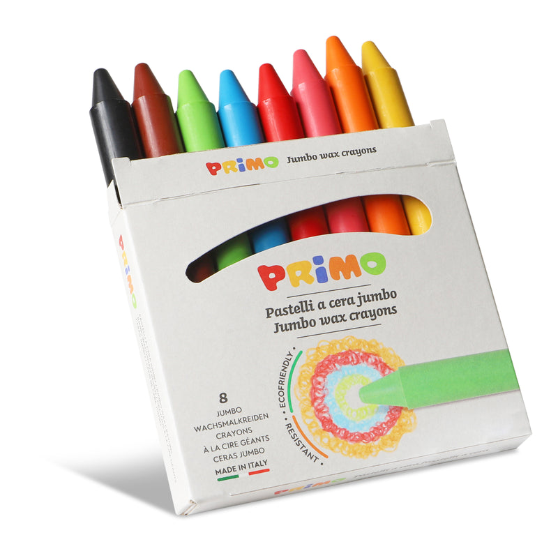 PRiMO Jumbo Wax Crayon Set 8-Color Set