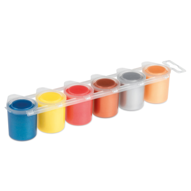 PRiMO Premium Tempera Paint Pot 6-Colour Metallic Set