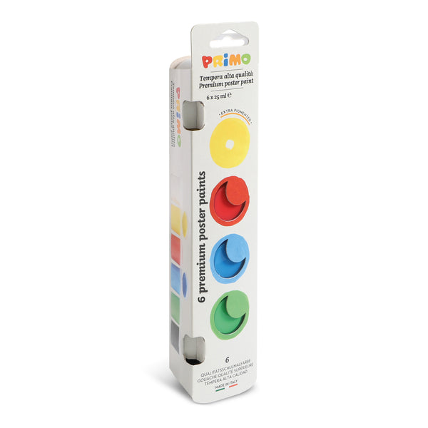 PRiMO Premium Tempera Paint Pot 6-Colour Classic Set