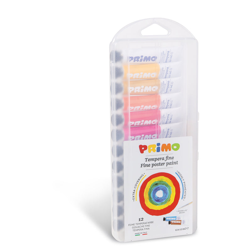 PRiMO Fine Tempera Paint 12-Tube Set