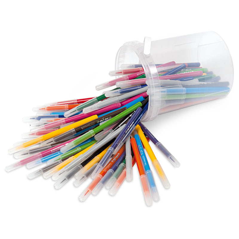 PRiMO Fine Tip Marker Sets 96-Bucket Set with 12 Colours