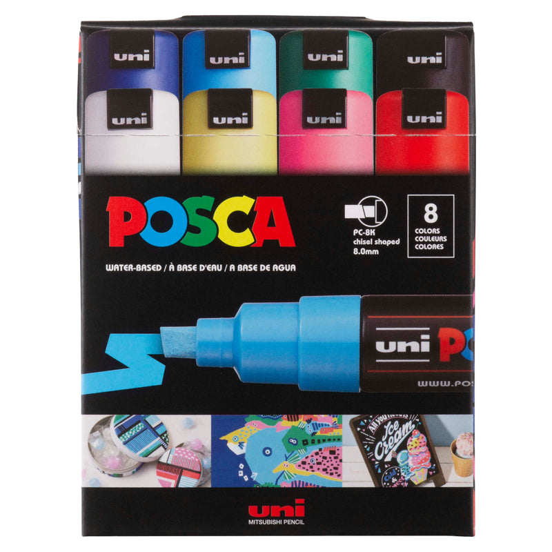 POSCA Paint Marker 8-Color PC-8K Broad Set