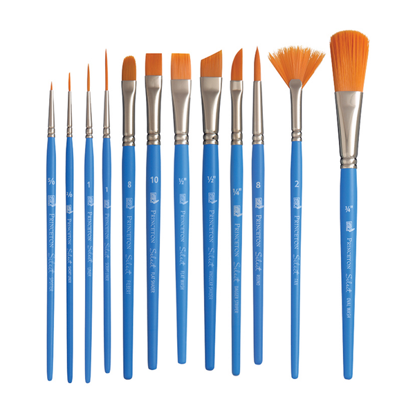 Princeton 3750 Select Artiste Gold Taklon Brushes