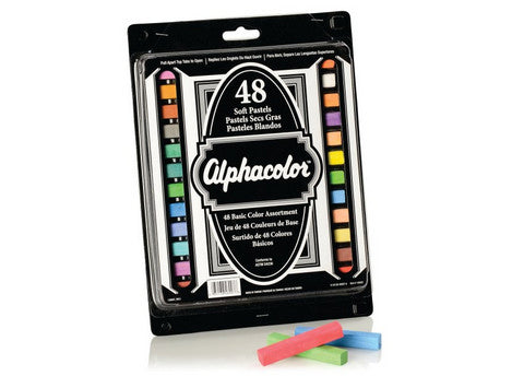 Alphacolor Pastel Sticks Basic Colors - Set of 48
