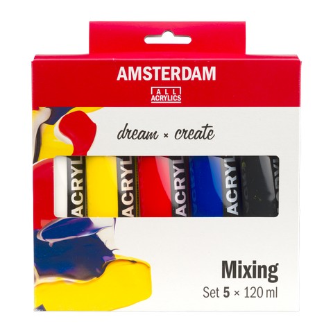 Amsterdam Standard Acrylic Set - 5 x 120ml - Mixing